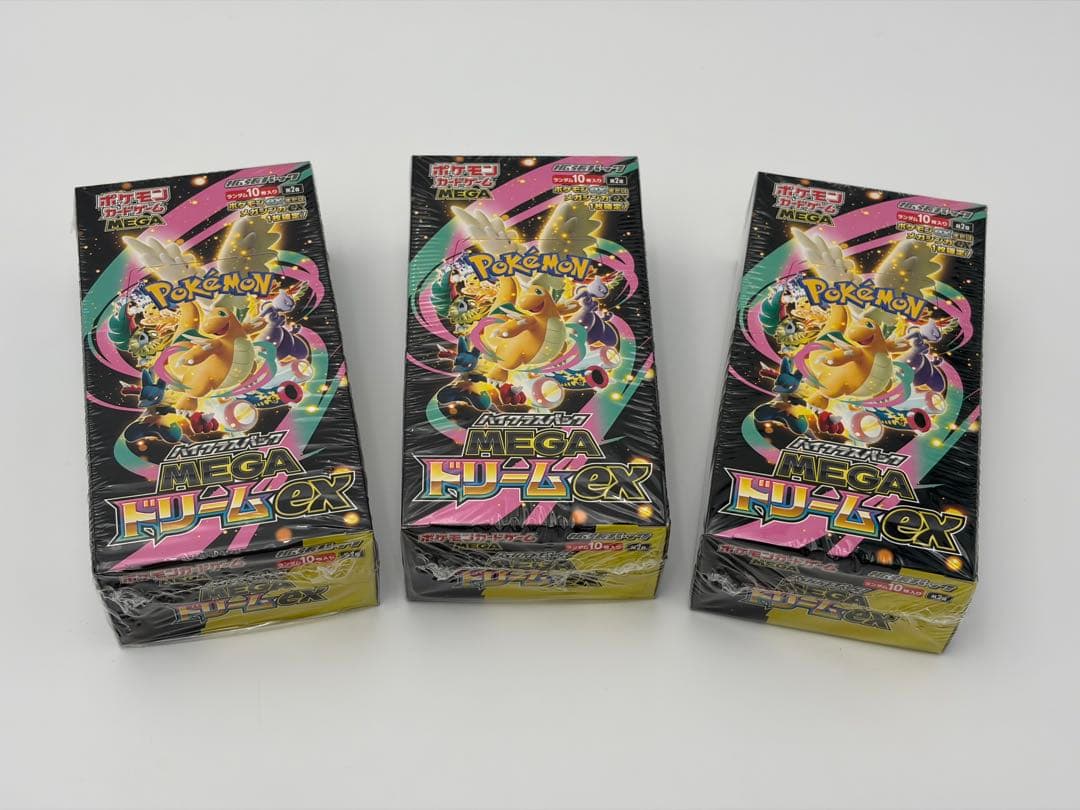 ポケモンカードゲーム MEGAドリームex ボックス 3個
