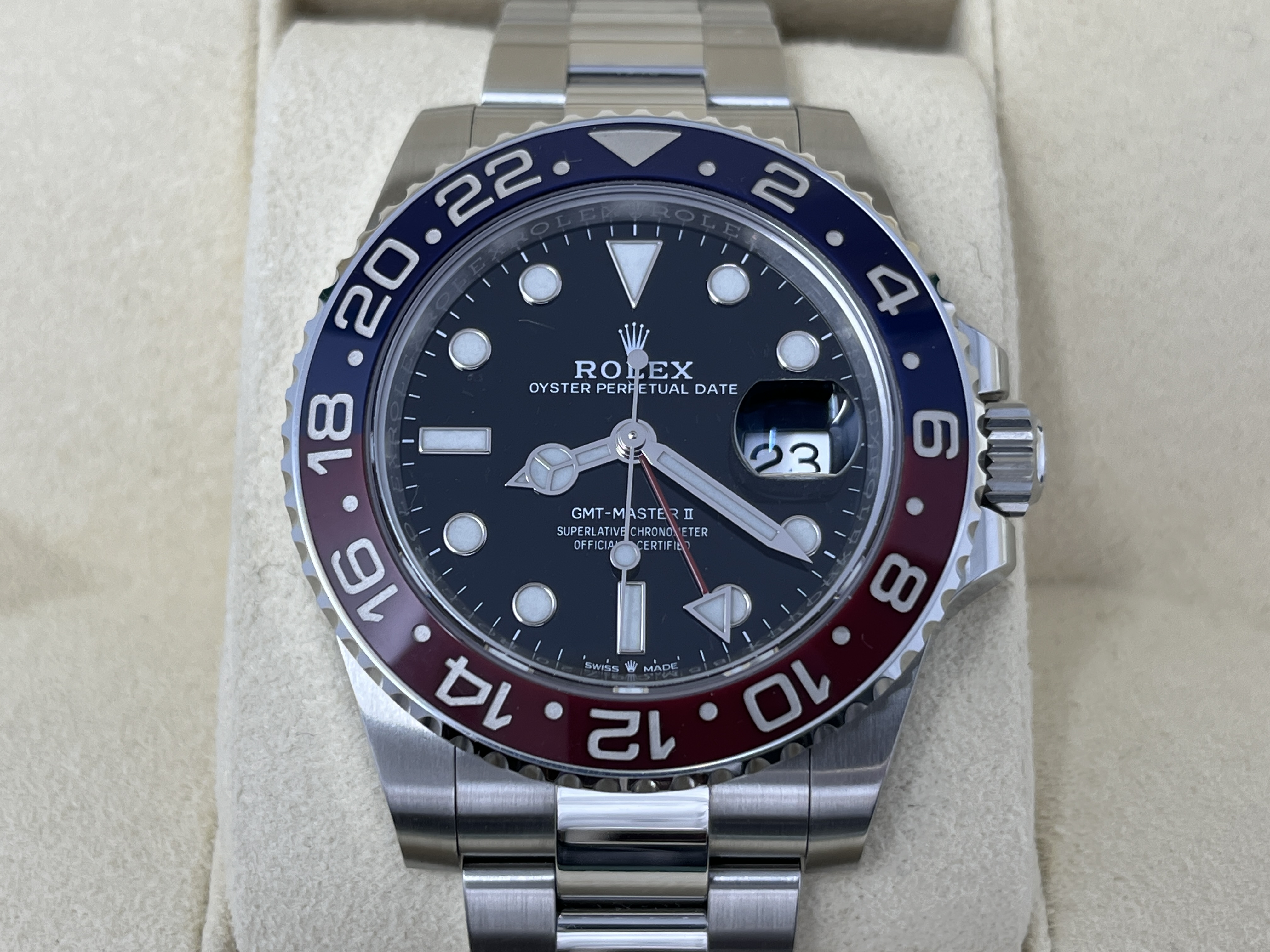 ロレックス GMTマスターⅡ 126710BLRO SS 自動巻